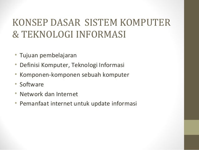 Pengantar Komputer Dan It