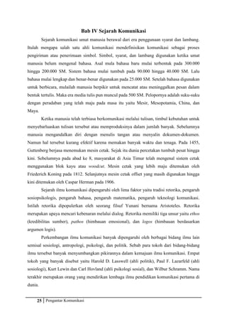 Pengantar Komunikasi | PDF