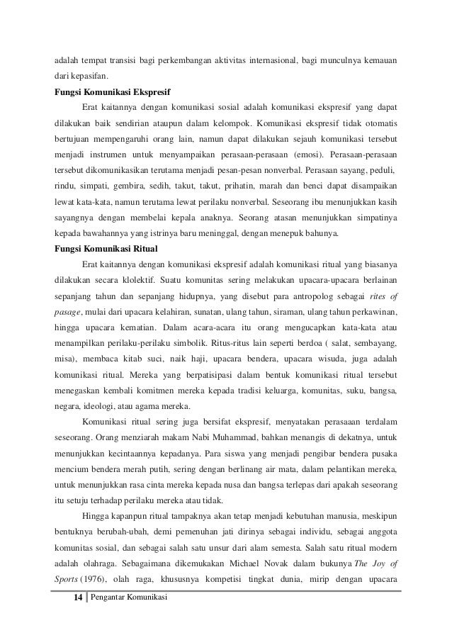 Pengantar Komunikasi