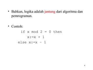Matakuliah Matdis Materi Pengantar Logika | PPT