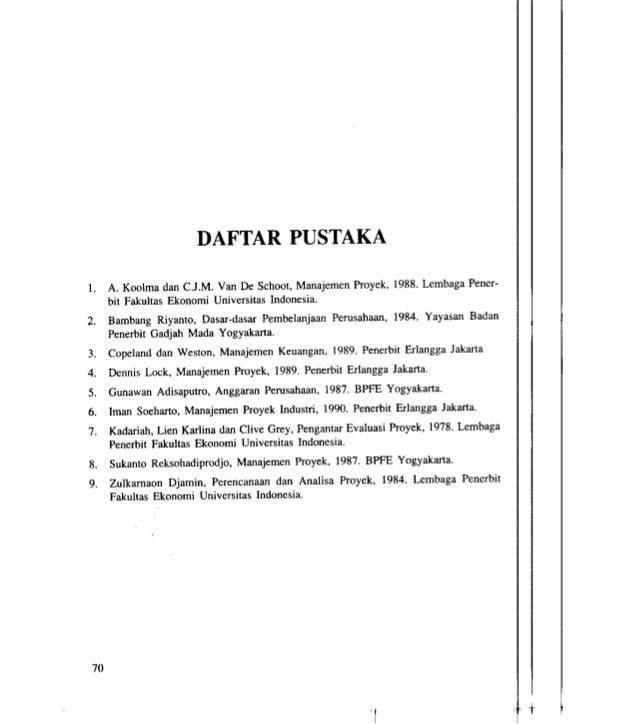 Contoh Daftar Pustaka Ekonomi Manajemen - Kimcil I