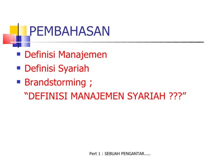 pengantar manajemen syariah pengantar manajemen syariah
