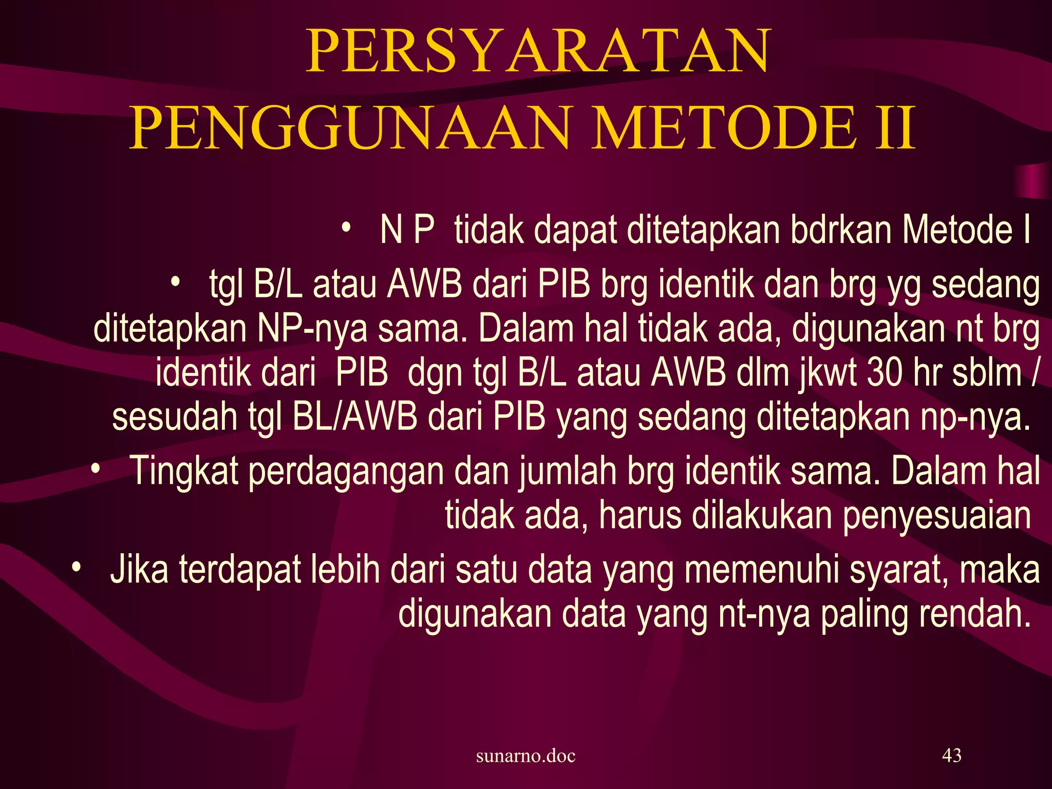 Paebean Pengantar nilai pabean | PPT