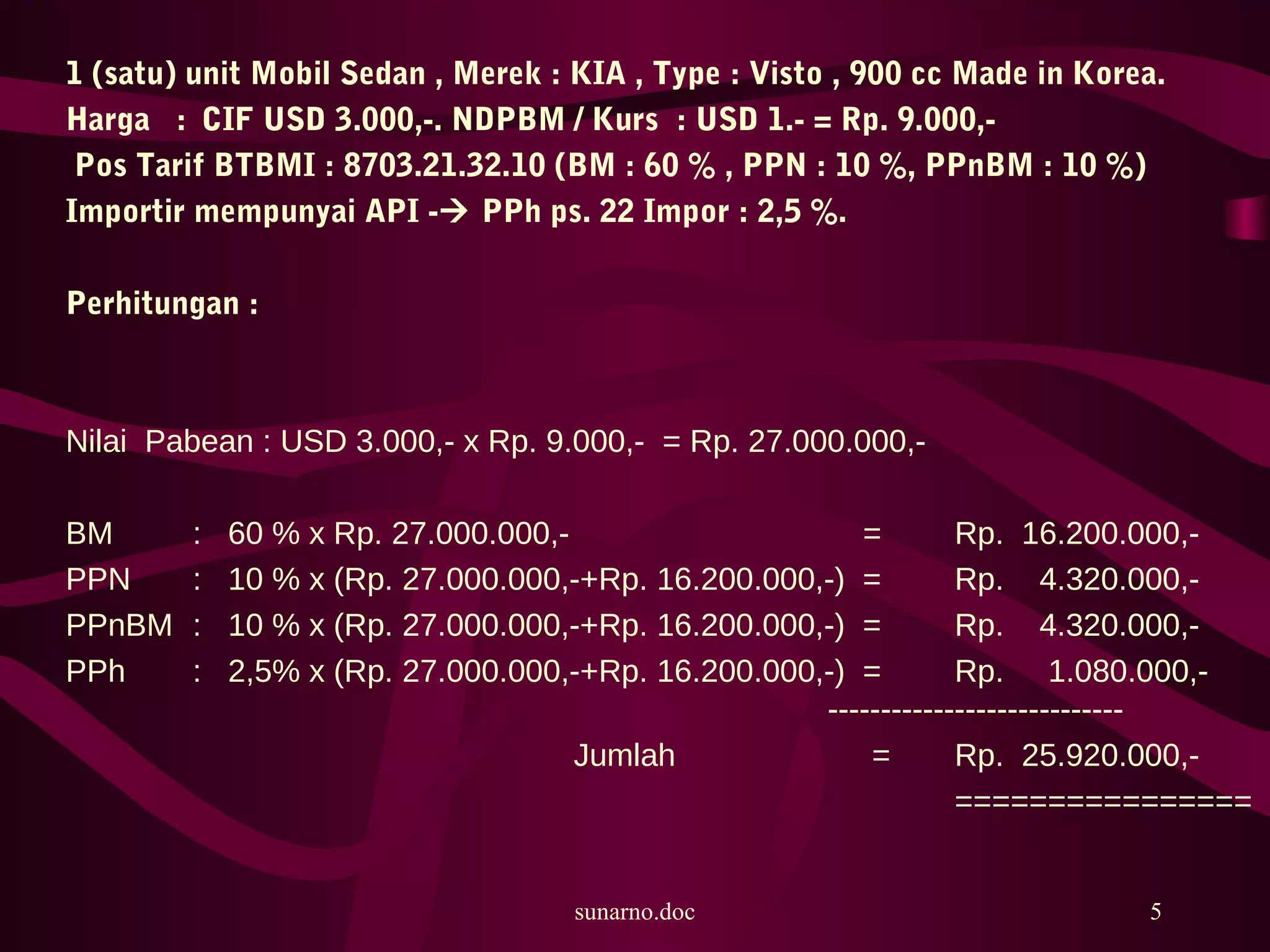 Paebean Pengantar nilai pabean | PPT