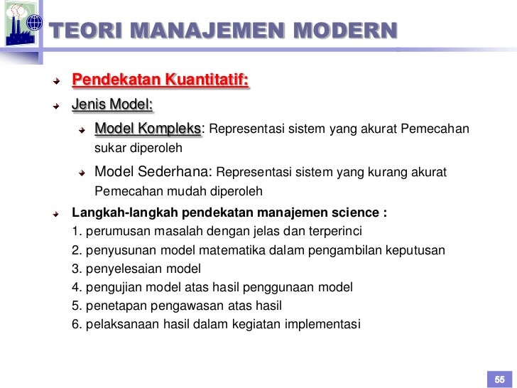 Pengantar organisasi dan manajemen perusahaan industri