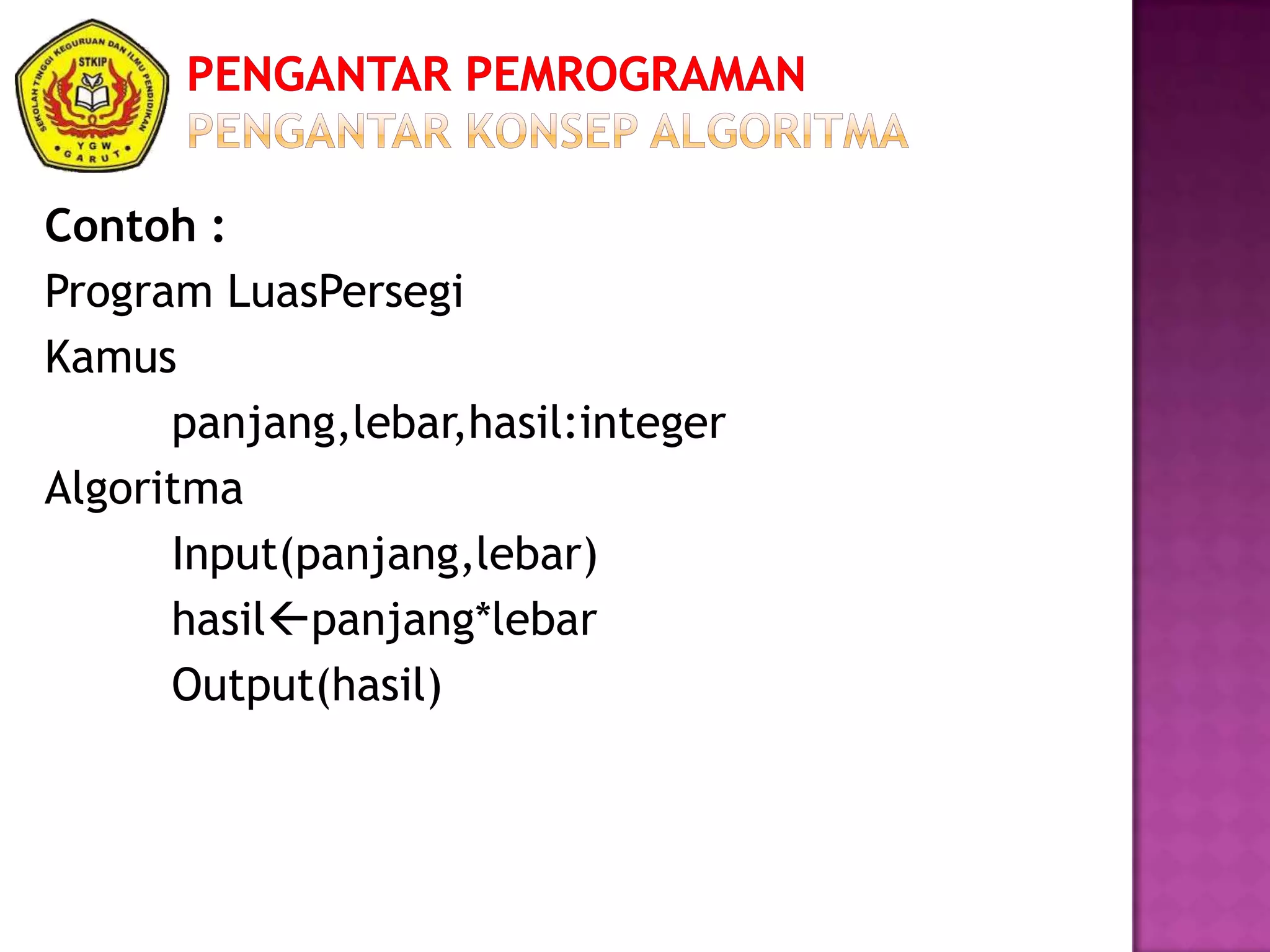 Pengantar Pemrograman Chapter 1 | PPSX