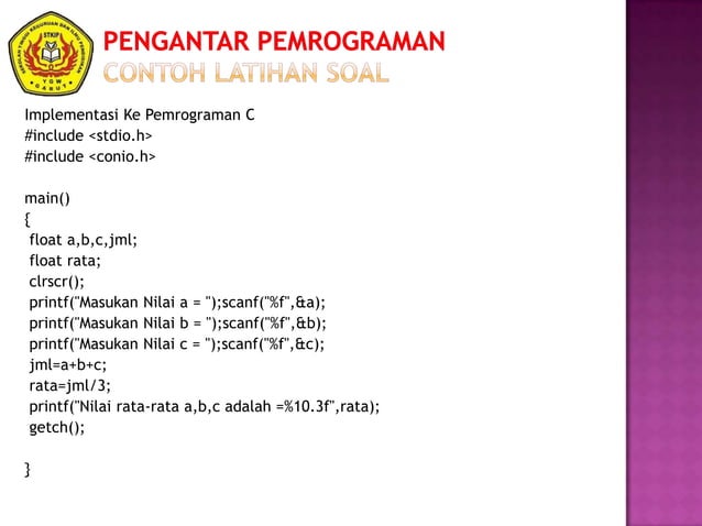 Pengantar Pemrograman Chapter 2 | PPSX