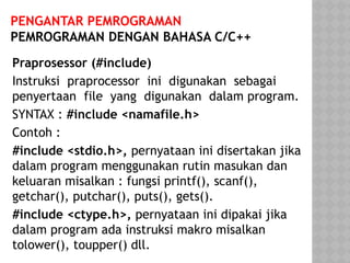 Comprehensive Introduction to C Programming Language and Basic ...