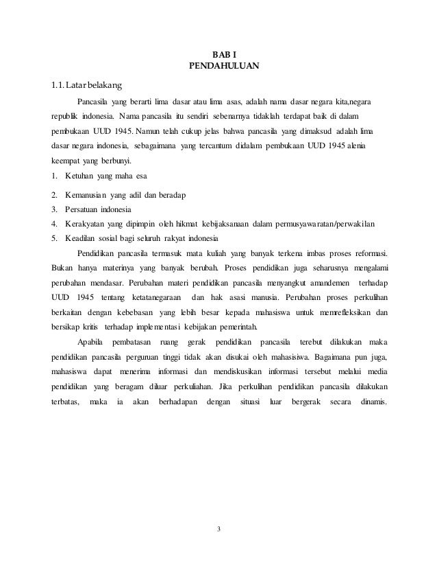Pengantar Pendidikan Pancasila
