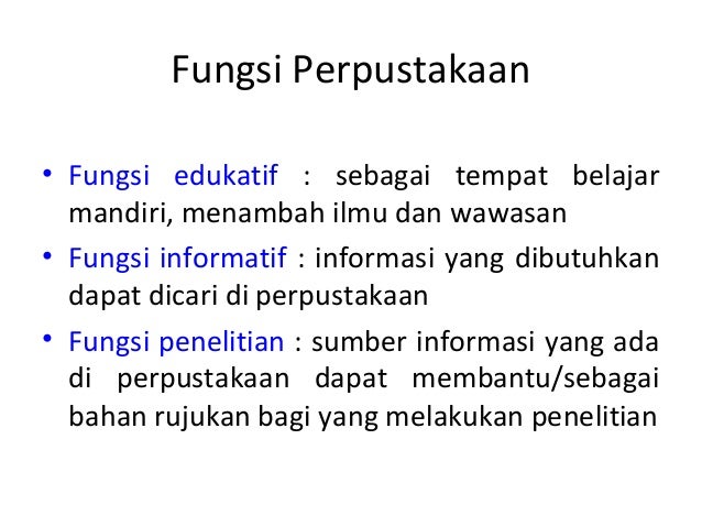 Pengantar perpustakaan Pengantar perpustakaan