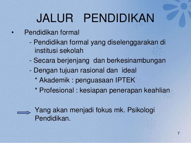 Pengantar psikologi pendidikan
