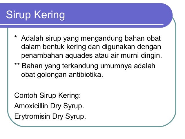 Formula Sirup Kering Amoxicillin sirup formula kering amoxicillin