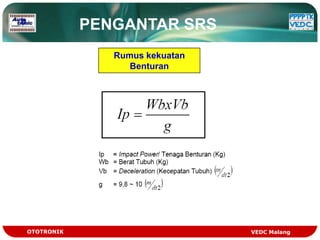 PENGANTAR SRS
               Rumus kekuatan
                  Benturan




OTOTRONIK                       VEDC Malang
 