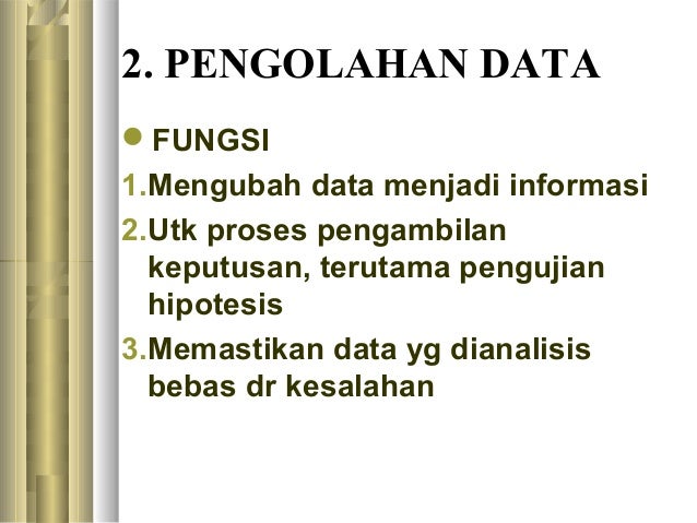 Pengantar statistik
