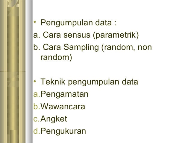 Pengantar statistik
