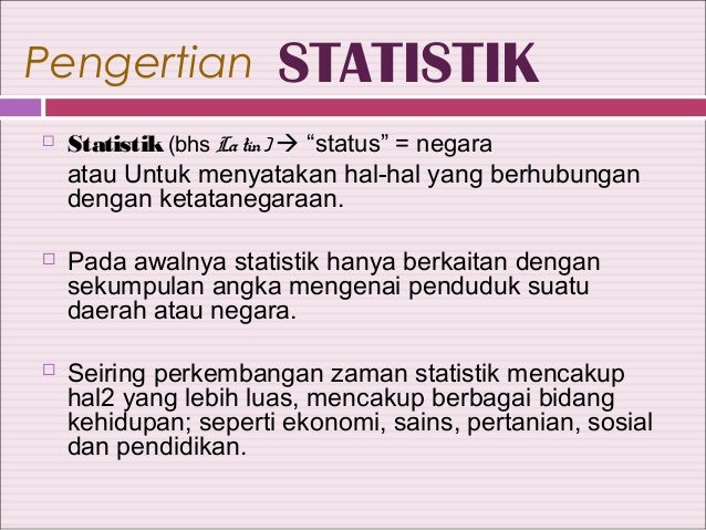 Pengantar statistik revisi (pak Drajat Setiawan)
