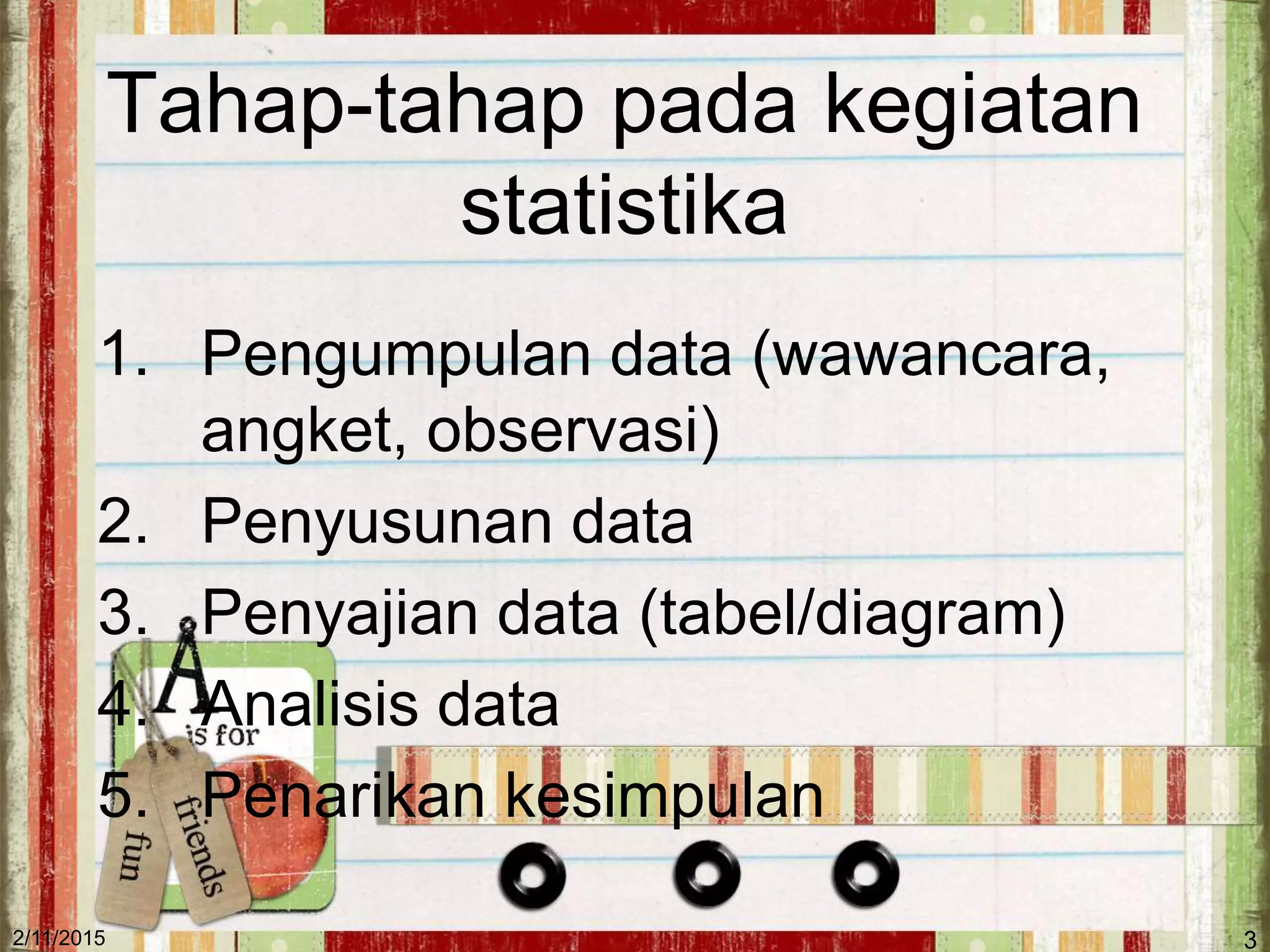 Pengantar Statistika Pengolahan Data Pptx