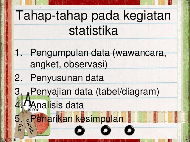 Pengantar statistika & pengolahan data