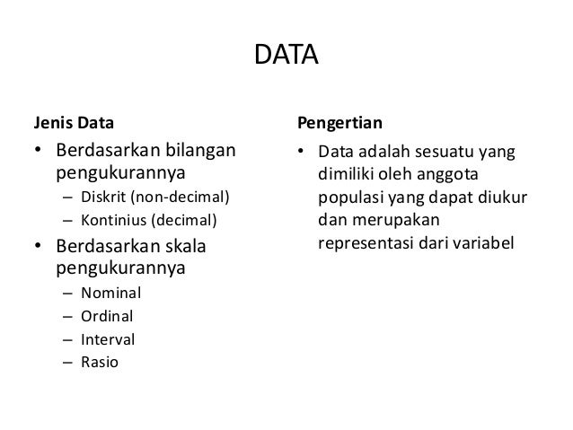 Pengantar Statistik Sosial Data Dan Variabel