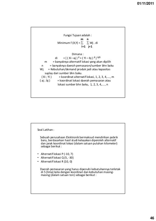 Contoh Soal Fisika Dasar Teknik Industri