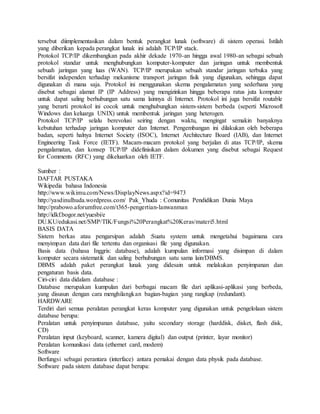 Pengantar teknologi informasi Doc. | DOCX