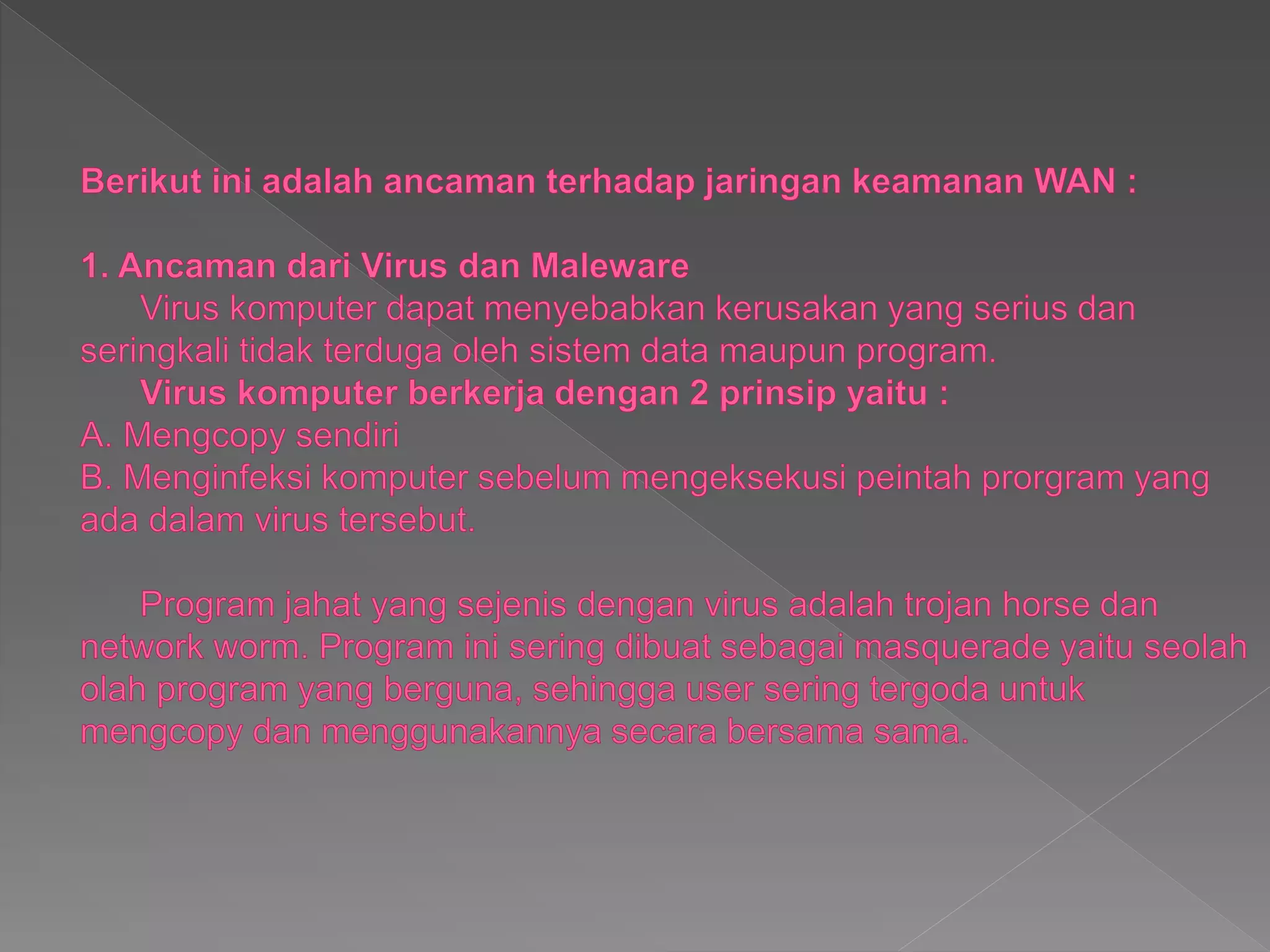 Pengantar WAN MK Pengantar jaringan Komputer