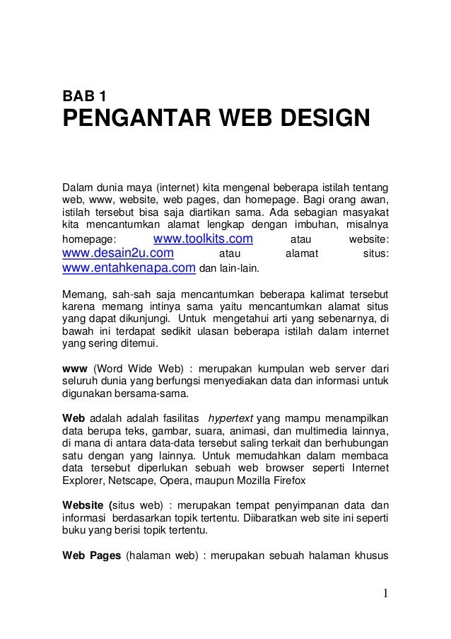 Pengantar Web Design
