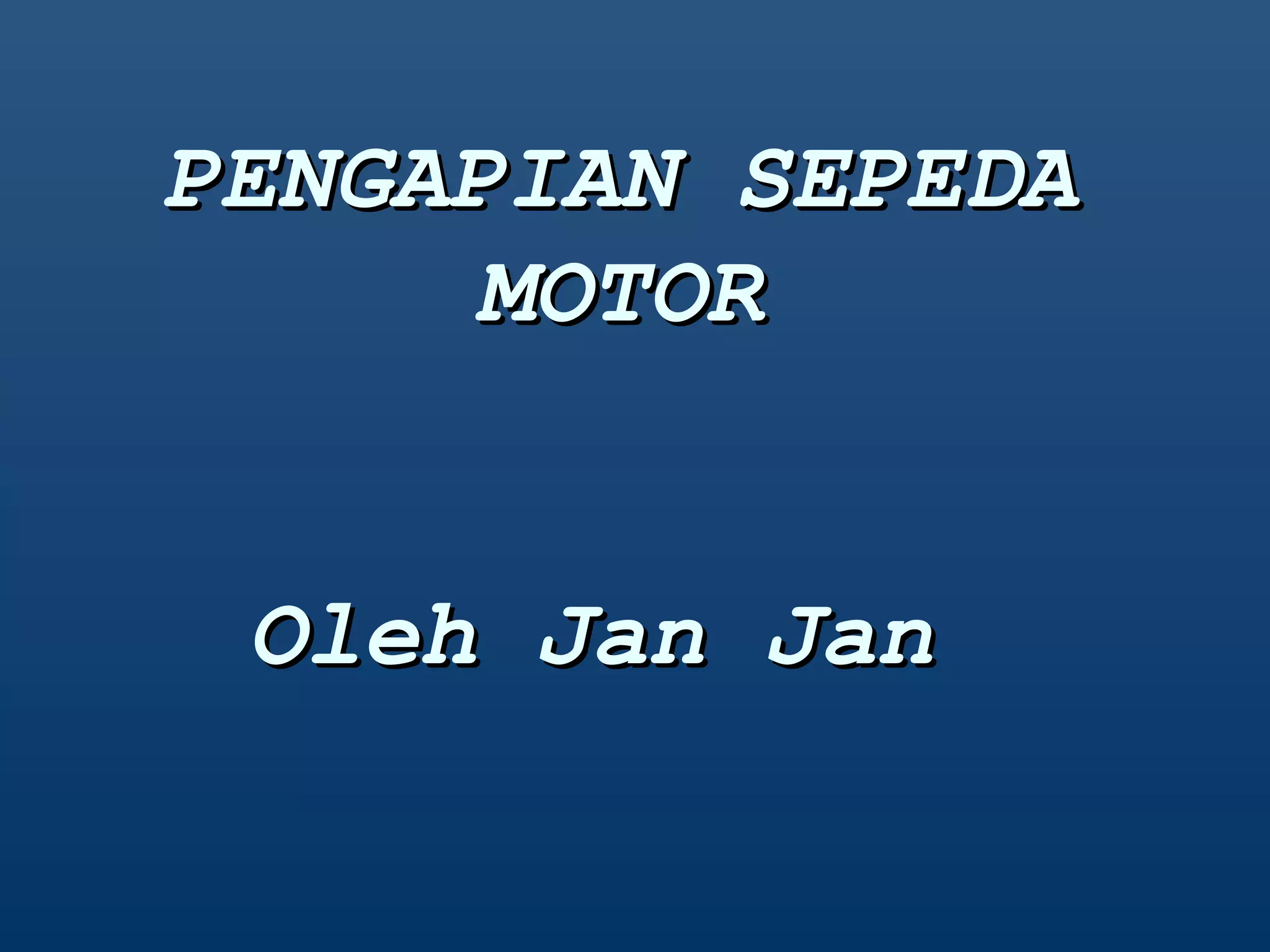 Pengapian sepeda motor | PPT