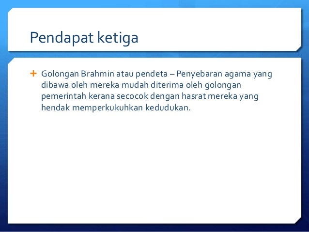 Pengaruh Agama Hindhu Dan Buddha Dalam Kerajaan Awal