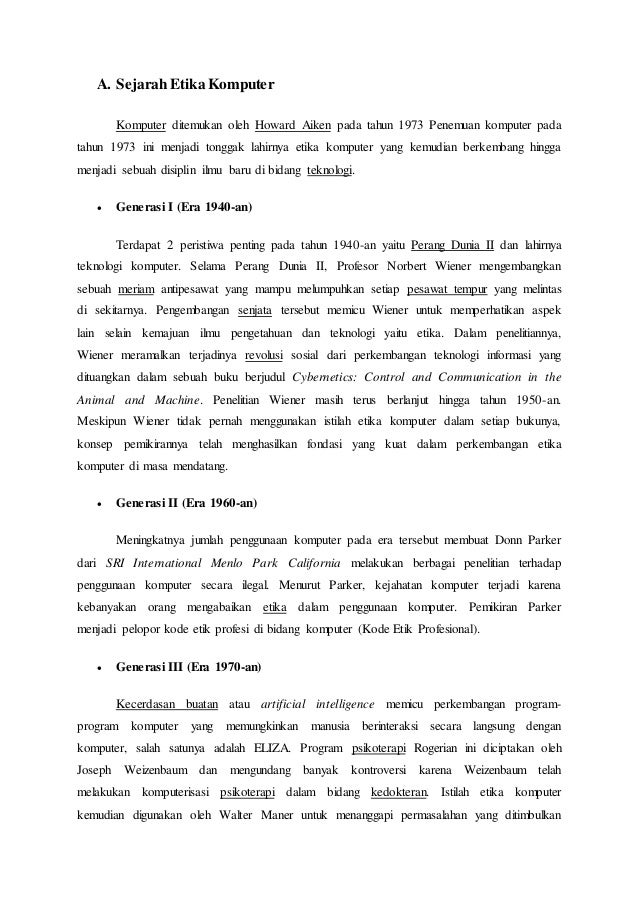 Pengaruh Aplikasi Komputer Dalam Masyarakat