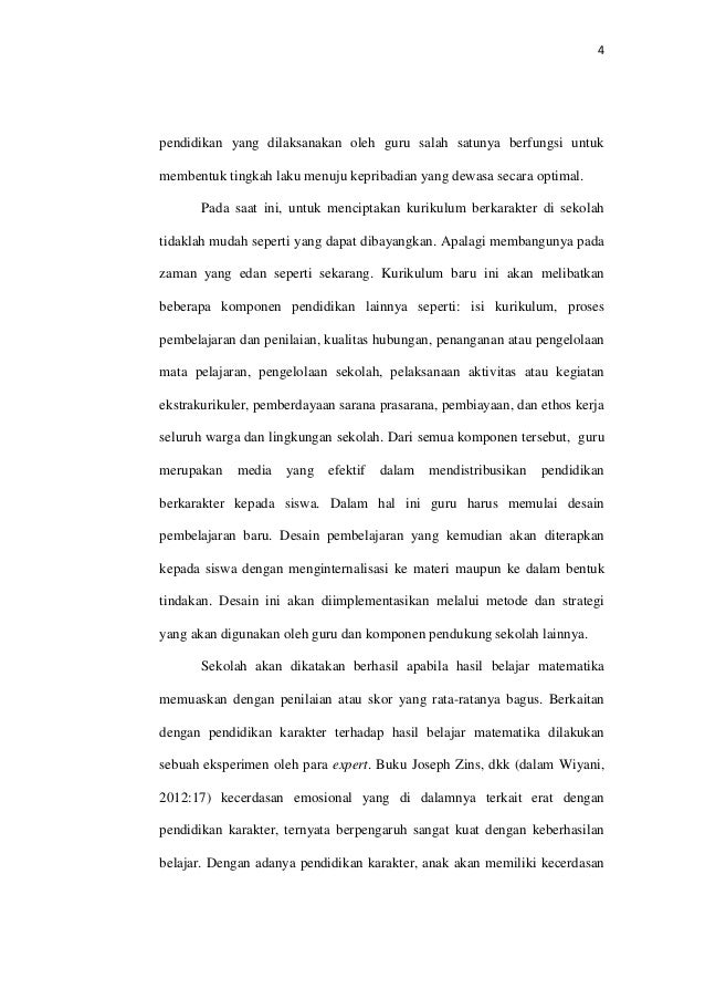 Pengaruh character learning education terhadap hasil 