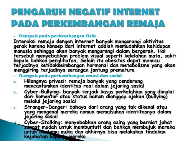 Contoh Makalah Dampak Negatif Bagi Pelajar