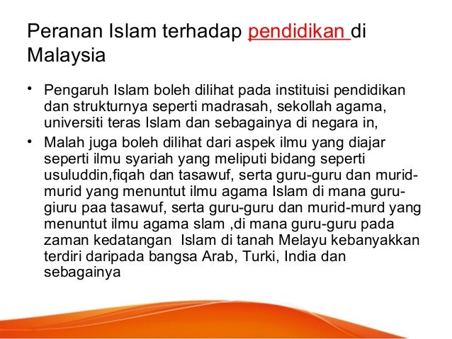 Pengaruh Islam Tanah Melayu Tut 6