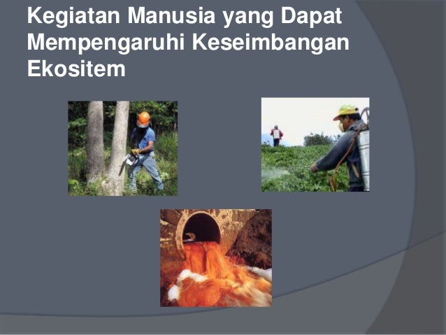 Pengaruh Kegiatan Manusia Terhadap Keseimbangan Lingkungan Pengaruh Kegiatan Manusia Terhadap Keseimbangan Lingkungan