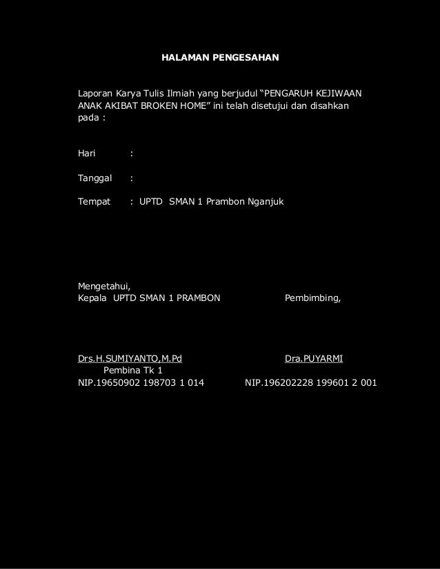 Pengaruh kejiwaan anak akibat broken home