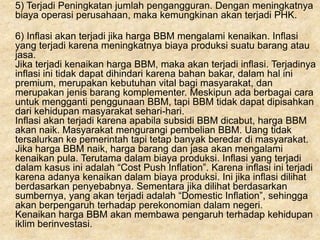Pengaruh kenaikan bbm terhadap perekonomian indonesia