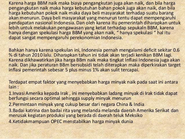 Berita terbaru adalahDampak Kenaikan Harga Bbm Terhadap Perekonomian