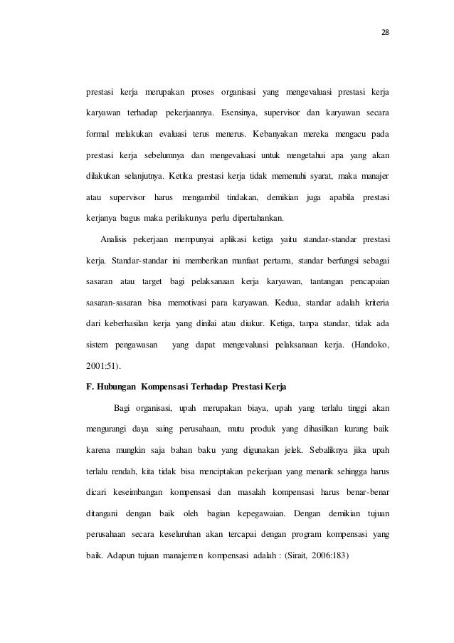 Pengaruh kompensasi kepuasan kerja dan promosi jabatan 