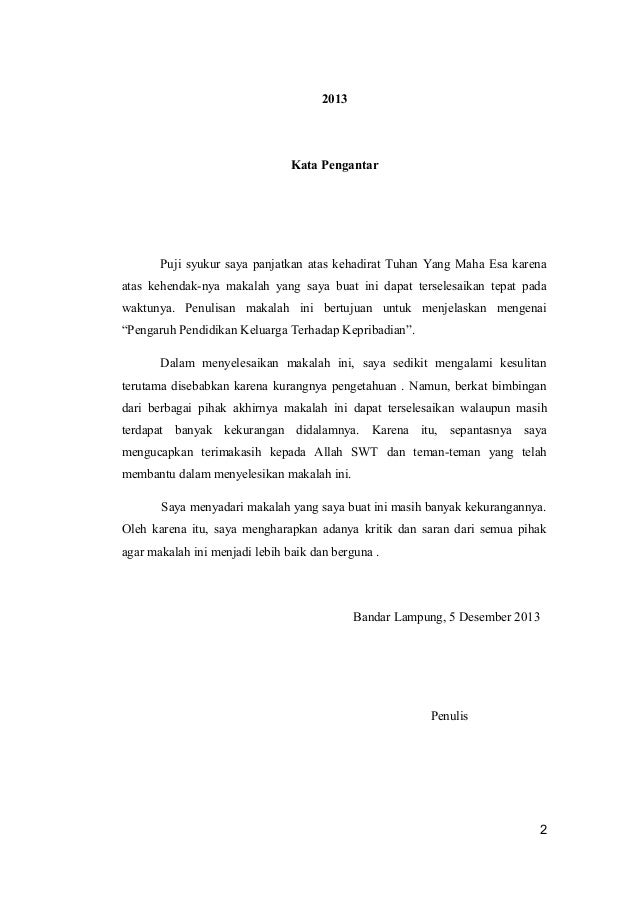 Pengaruh Pendidikan Keluarga Terhadap Kepribadian Anak