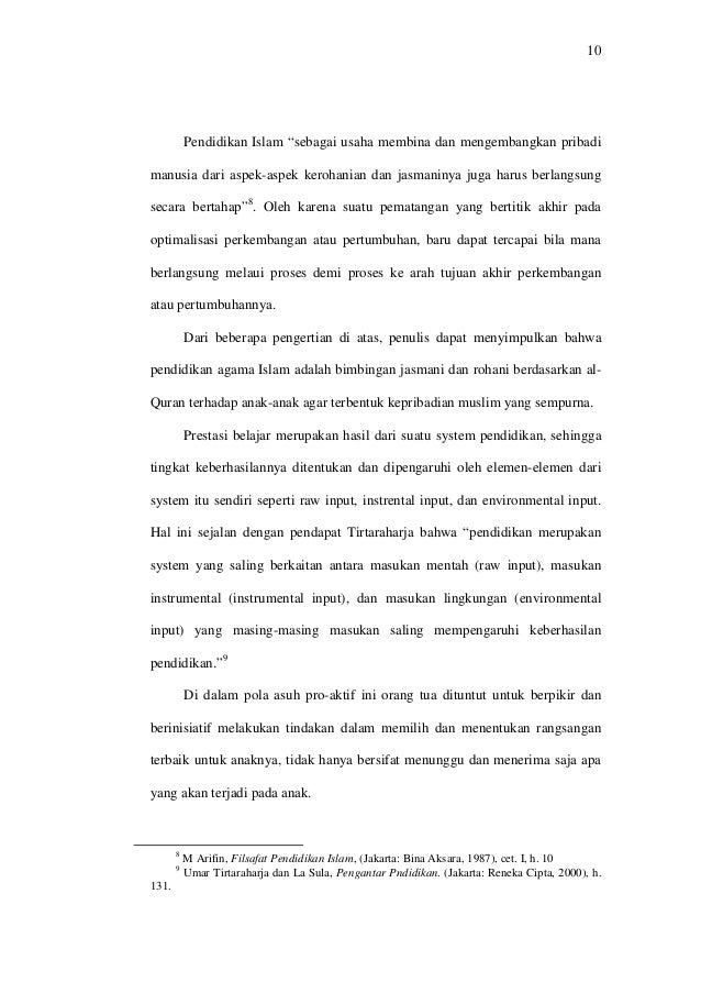 Pengaruh Pola Asuh Orang Tua Terhadap