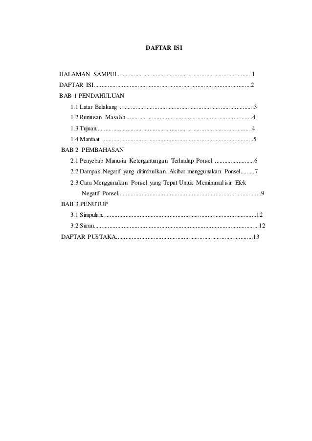 Makalah Pengaruh Ponsel Terhadap Kesehatan Dan Psikologis