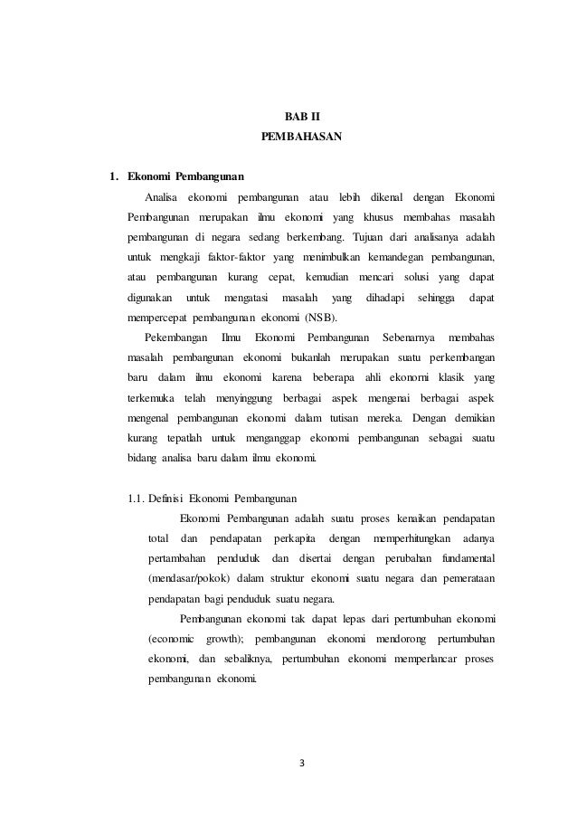 Pengaruh Sistem Ekonomi Terhadap Pembangunan Ekonomi