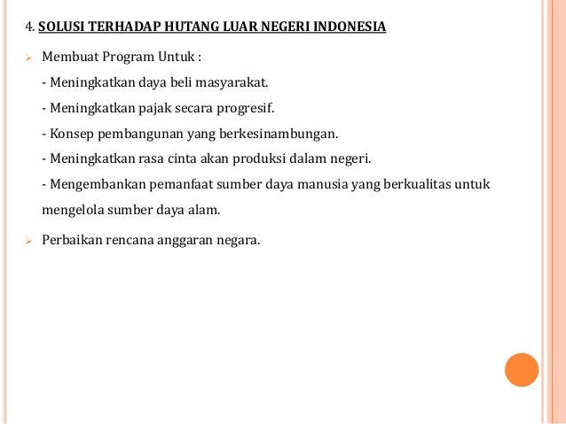 sebab hutang dalam negeri meningkat