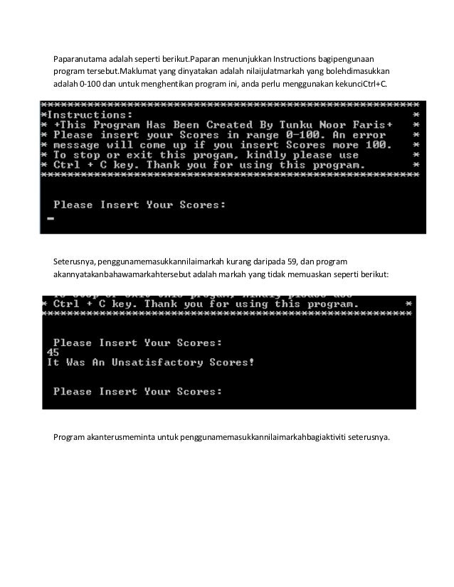 Pengaturcaraan C++ - Permarkahan (C++ Programming - Scores)