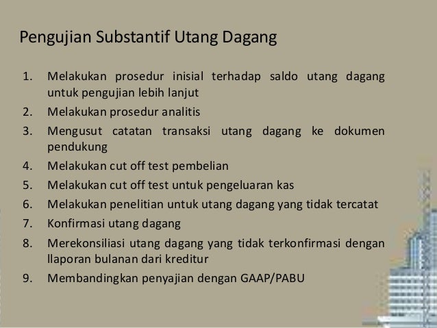 Pengauditan siklus pengeluaran Pengauditan siklus pengeluaran