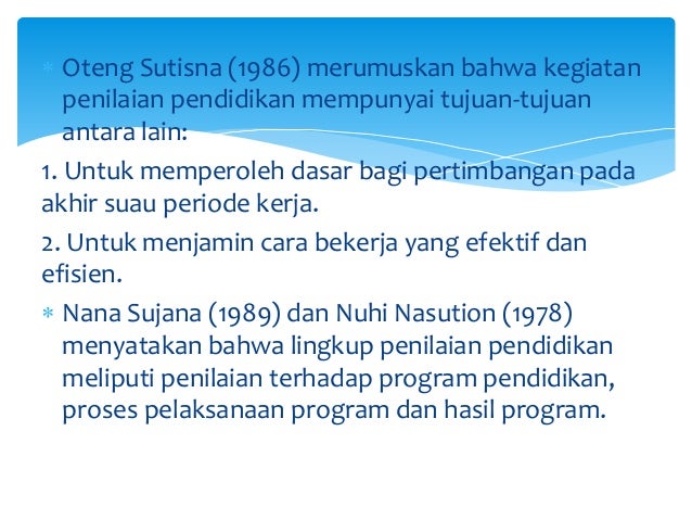 Pengawasan dan penilaian satuan pendidikan