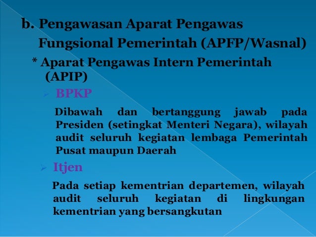 Pengawasan Fungsional Pemerintah