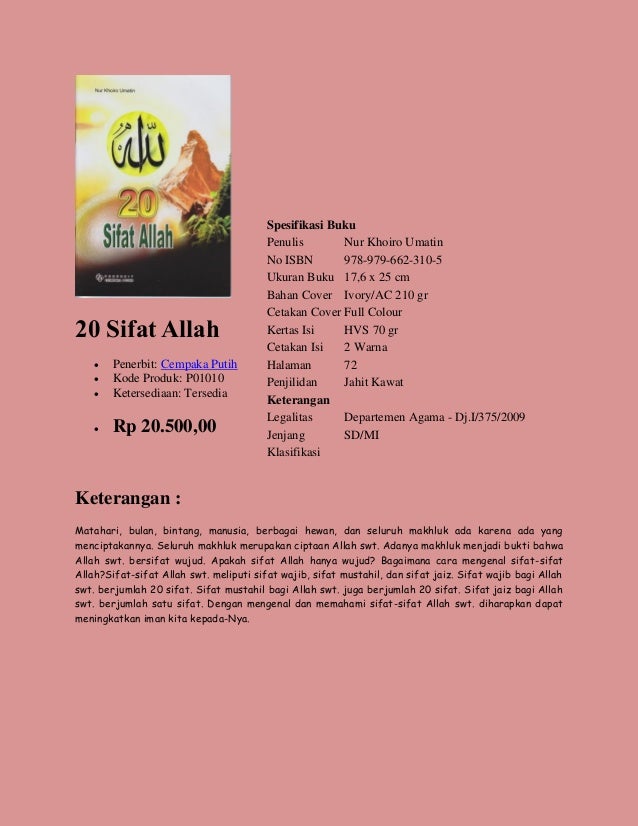 Buku Pengayaan Pelajaran Agama Islam, dipasarkan oleh 