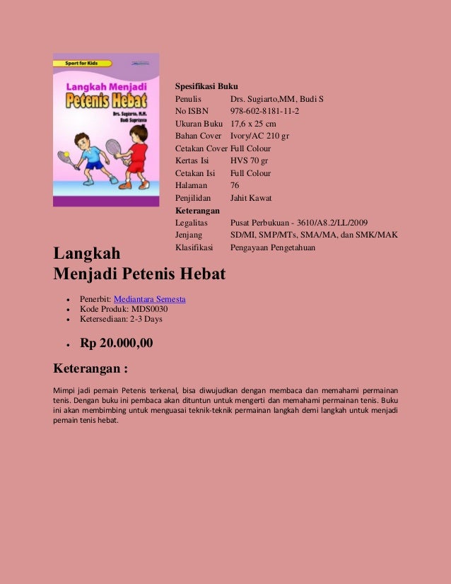 Buku Pengayaan Penjasorkes, dipasarkan oleh Perusahaan 