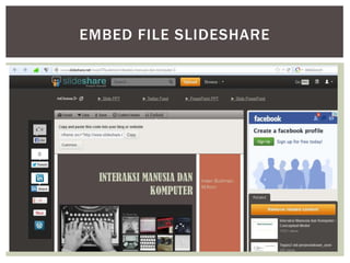EMBED FILE SLIDESHARE
 